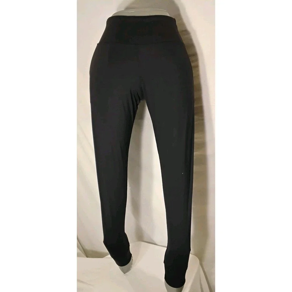 The Gym People Thick High Waist Black Yoga Pants with Pockets New Small